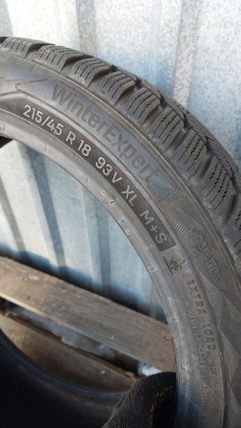 Шини б/у 215 45 R18 Uniroyal Winter Expert 241512 фото