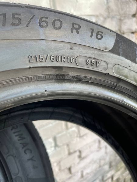 Шины б/у 215/60 R16 Michelin Primacy 4 265580 фото